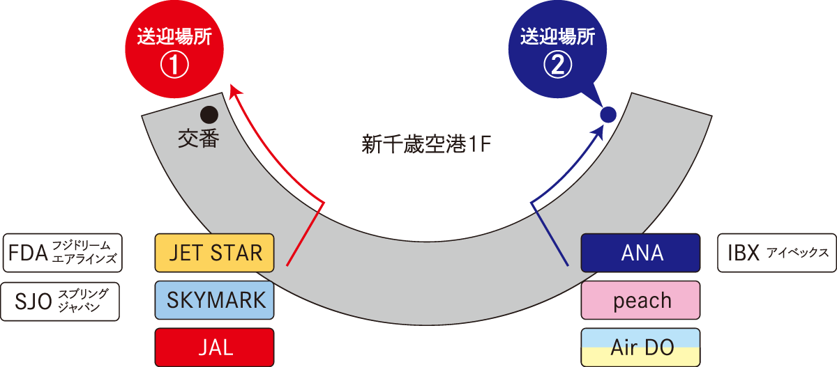 お客様送迎場所